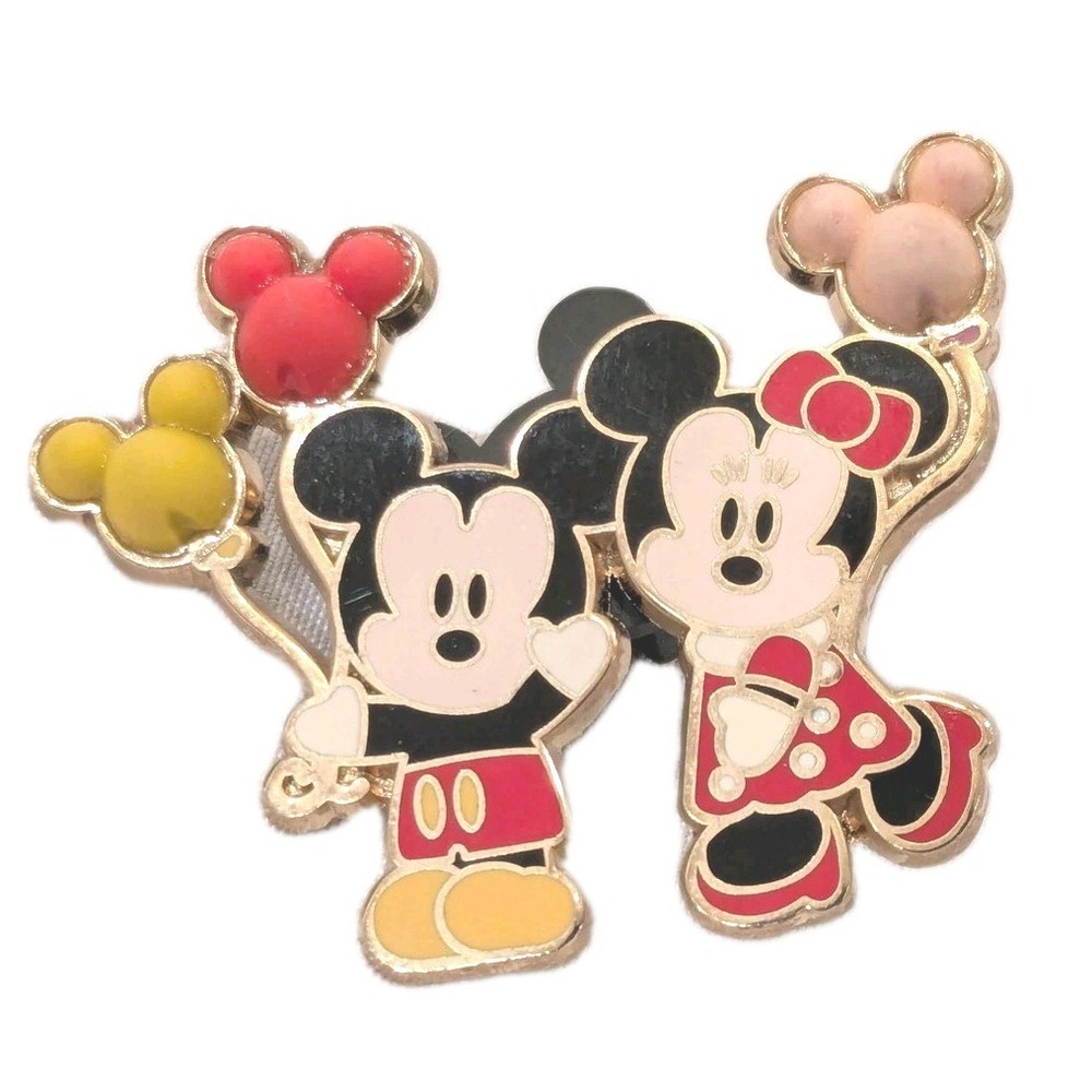 Disney Mickey Minnie Mouse Balloons Enamel 2008 Pin Collectible Trading Y2K EUC